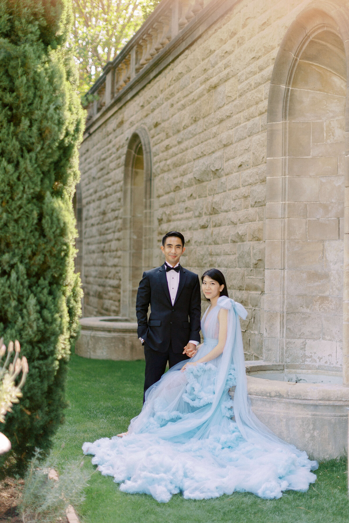 European Garden_Greystone Mansion Engagement session_004