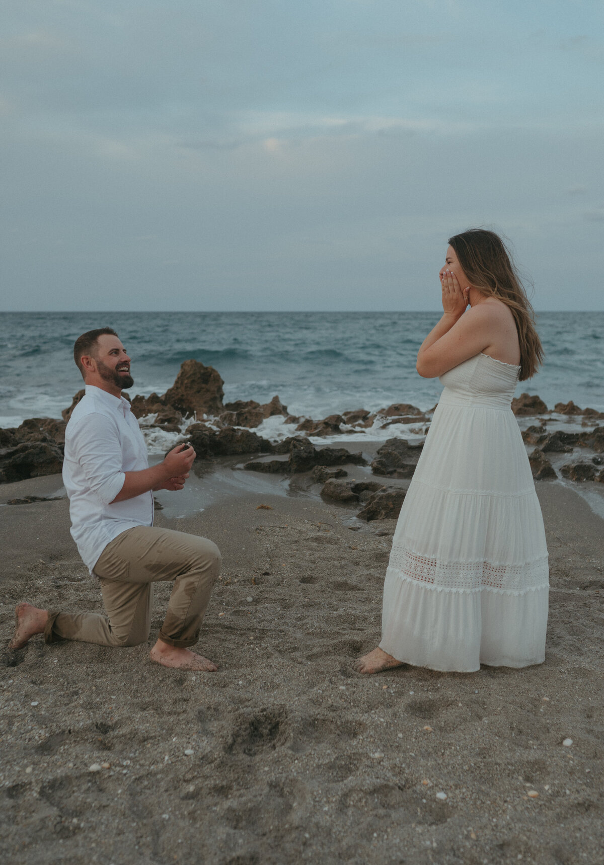 beach proposal photos in florida