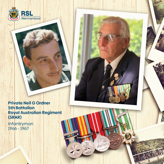 Private Neil G Ordner 5th Battalion Royal Australian Regiment