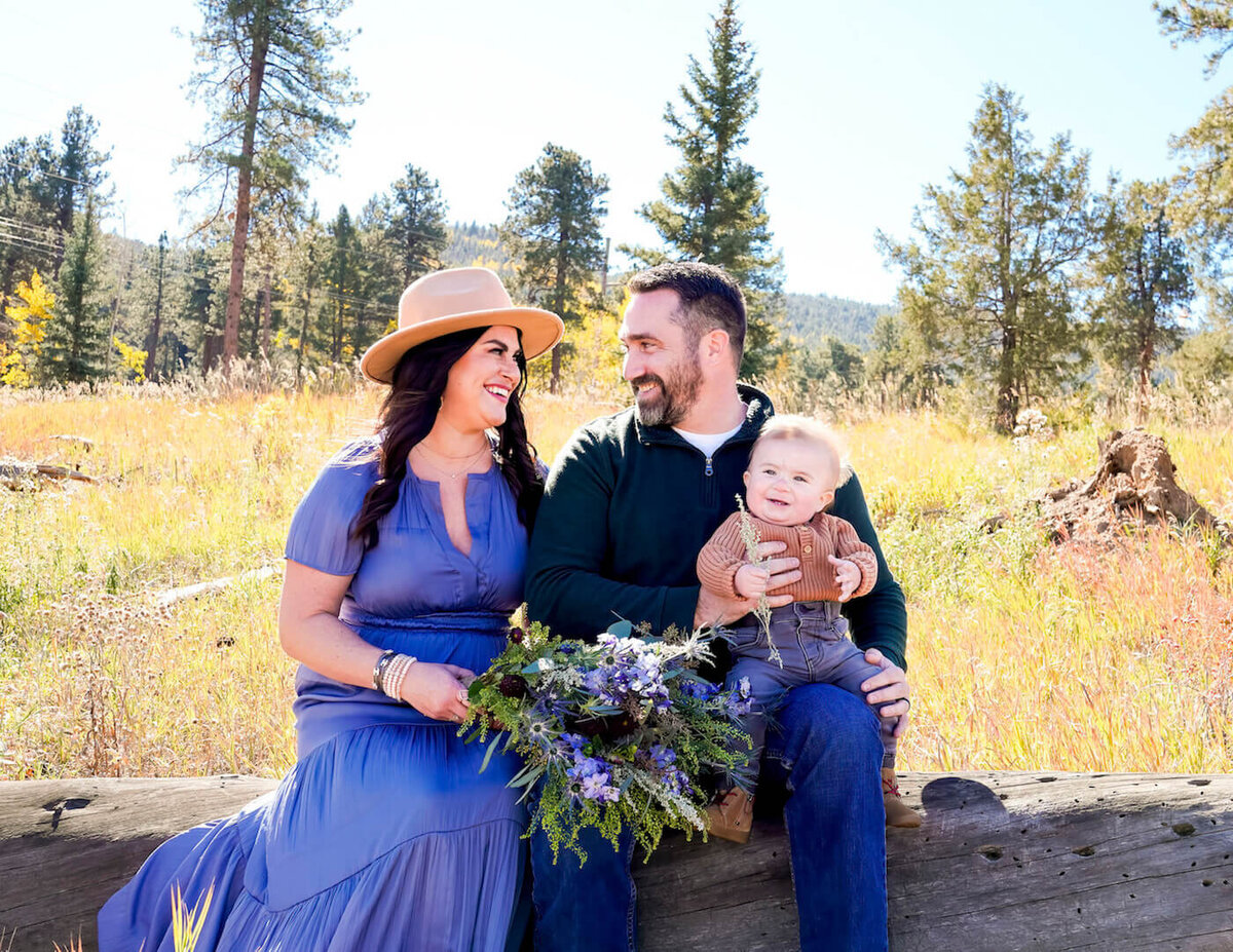 denver family photography - couple holding toddler