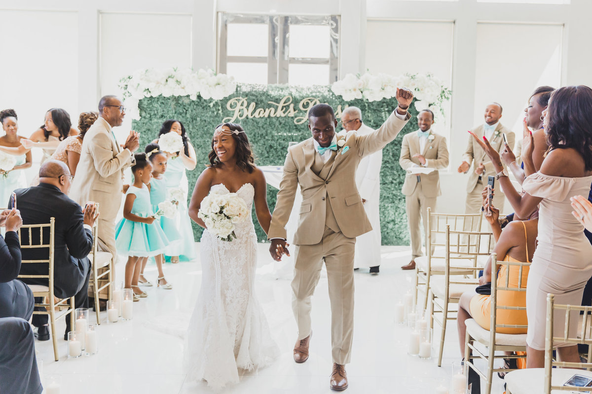 Joyful wedding planned by Sirpilla Soirees, a Columbus wedding planner