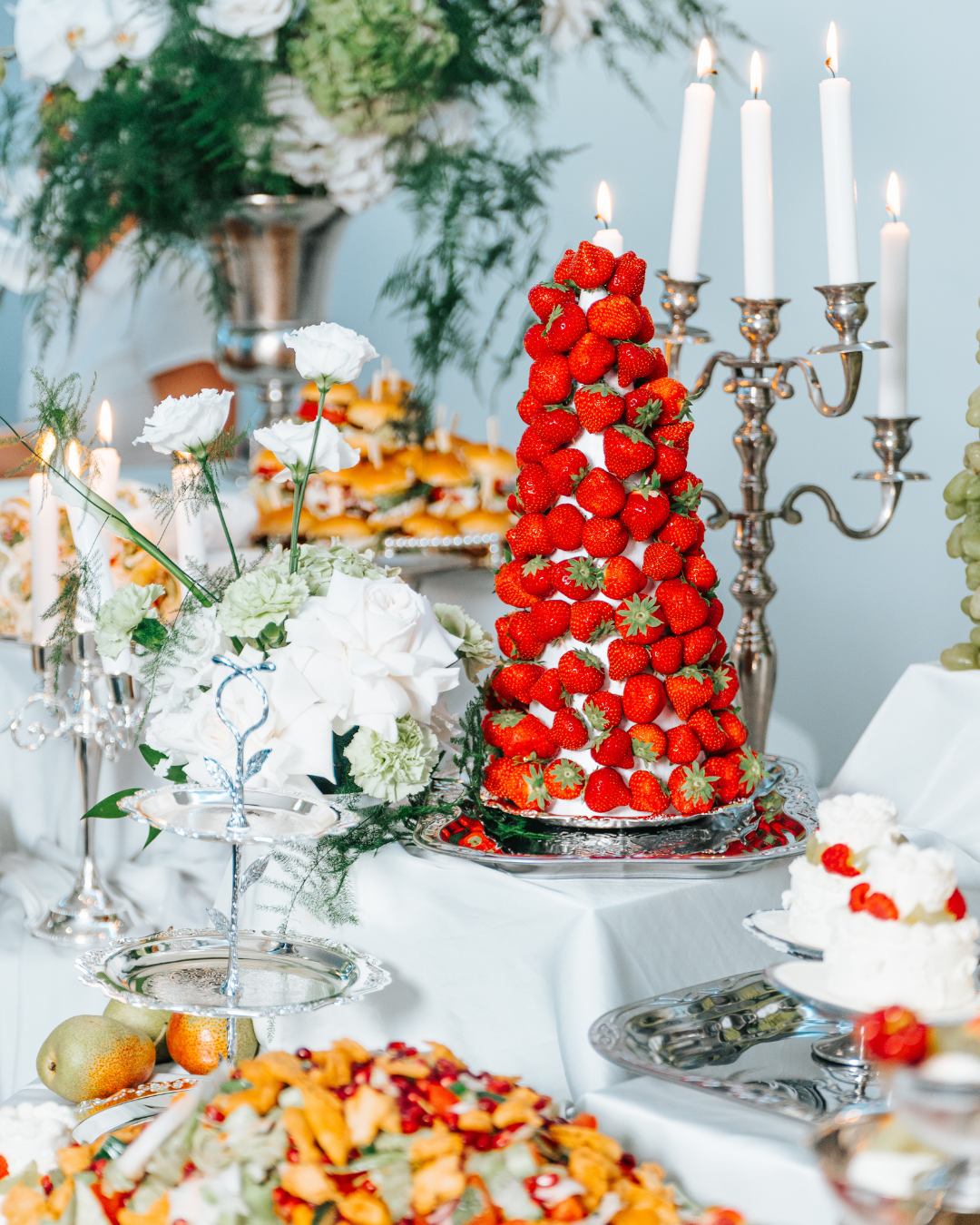 Event food styling and catering setup in London by Nouré & Co