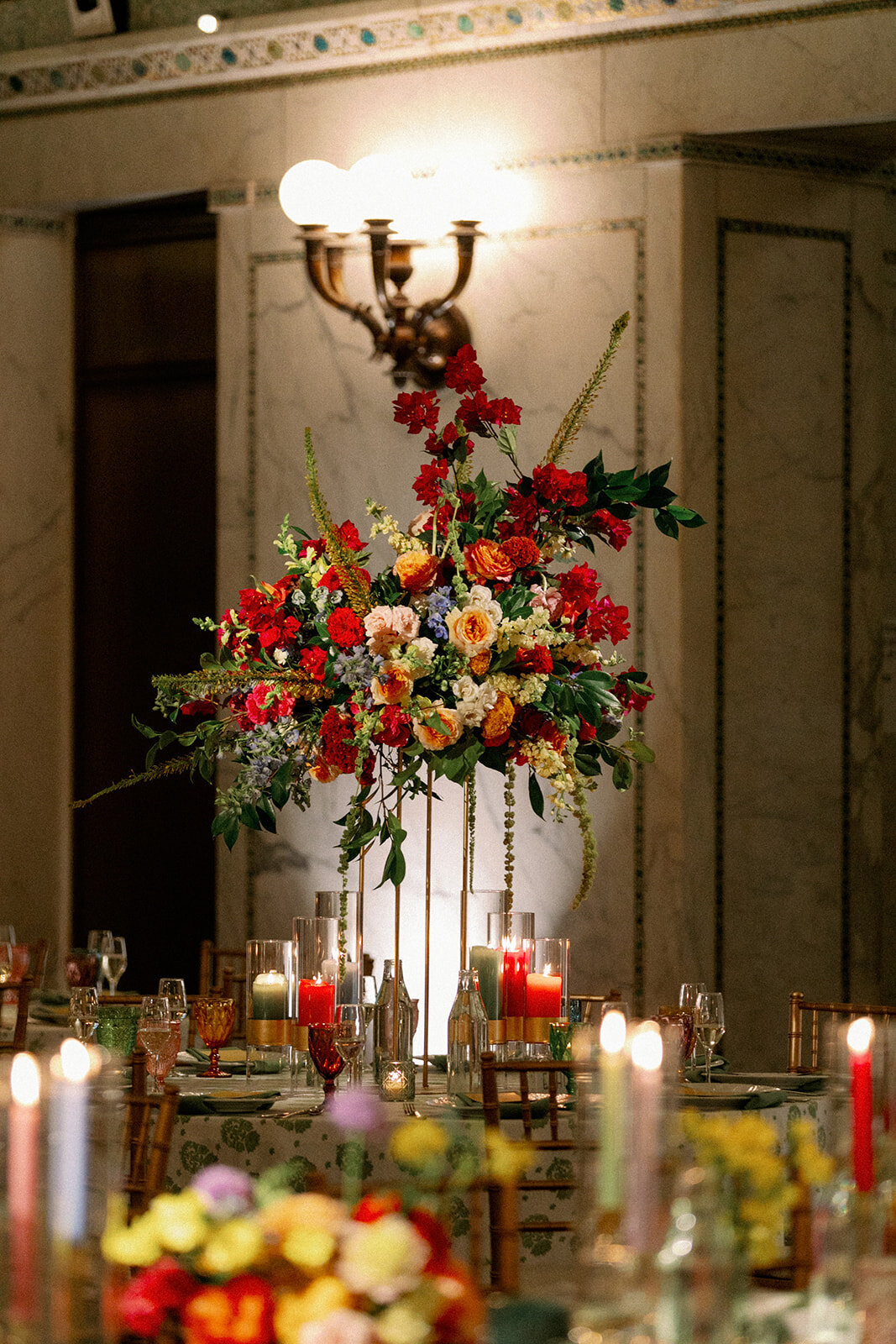 Modern Indian Wedding at Chicago Cultural Center Tiffany Dome_27