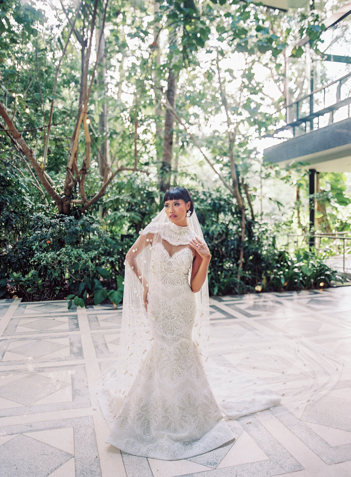 Bali Glass House Tirtha - Vicki Grafton Photography - Tropical Bali Micro Wedding Elopement Insporation-433
