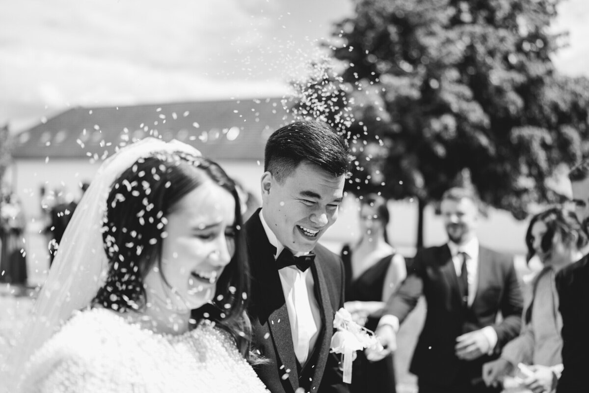 svatba benice rýžová sprcha