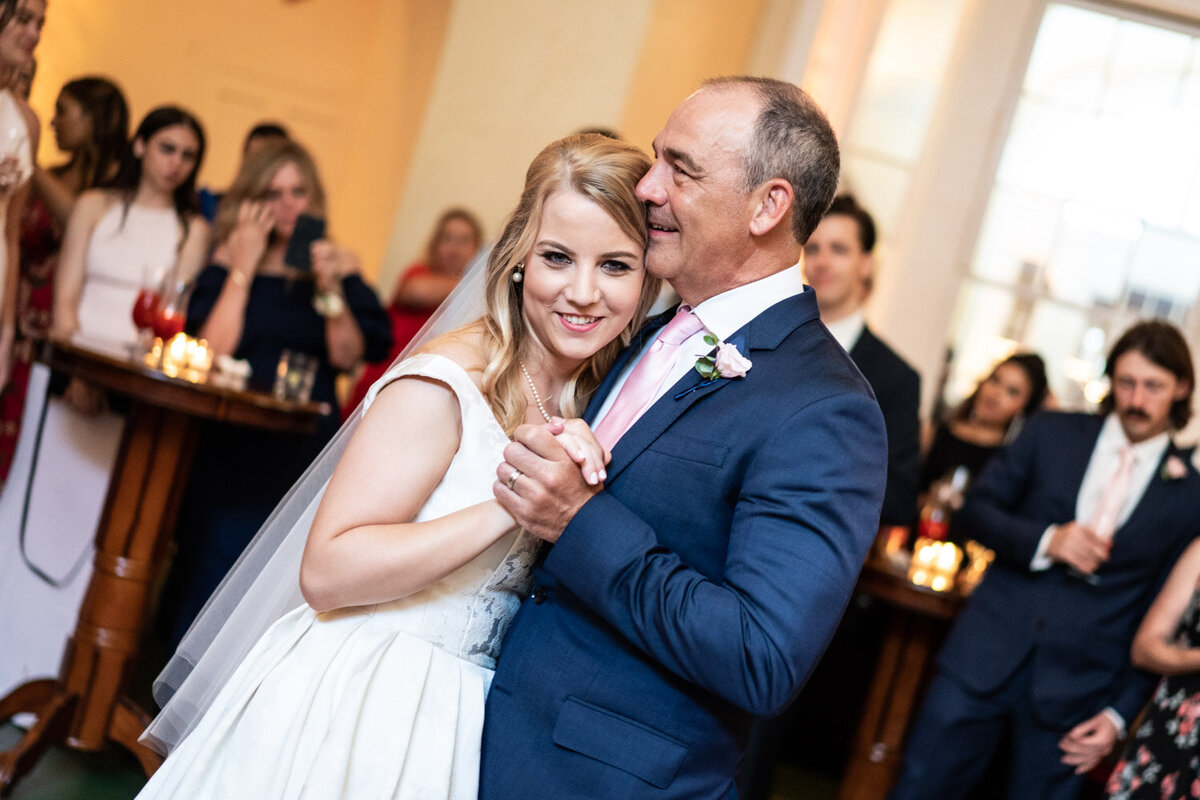 Bride dances with father at Latrobe's