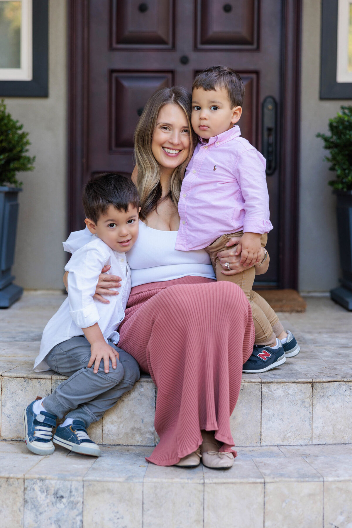 Bay Area family photographer bright and colorful