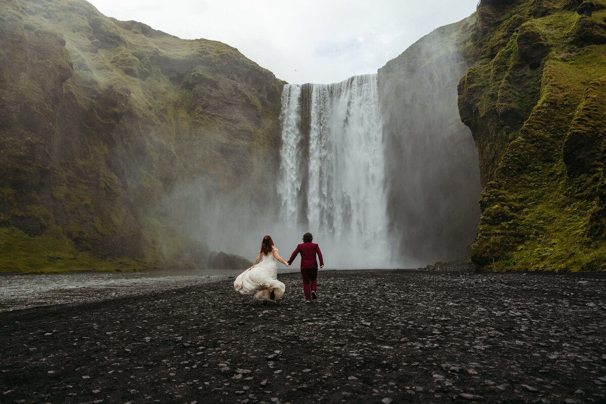Skógafoss Iceland Elopement Photographer -2