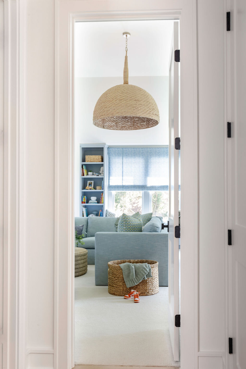 oyster creek studios stripling new build rattan lighting sitting room