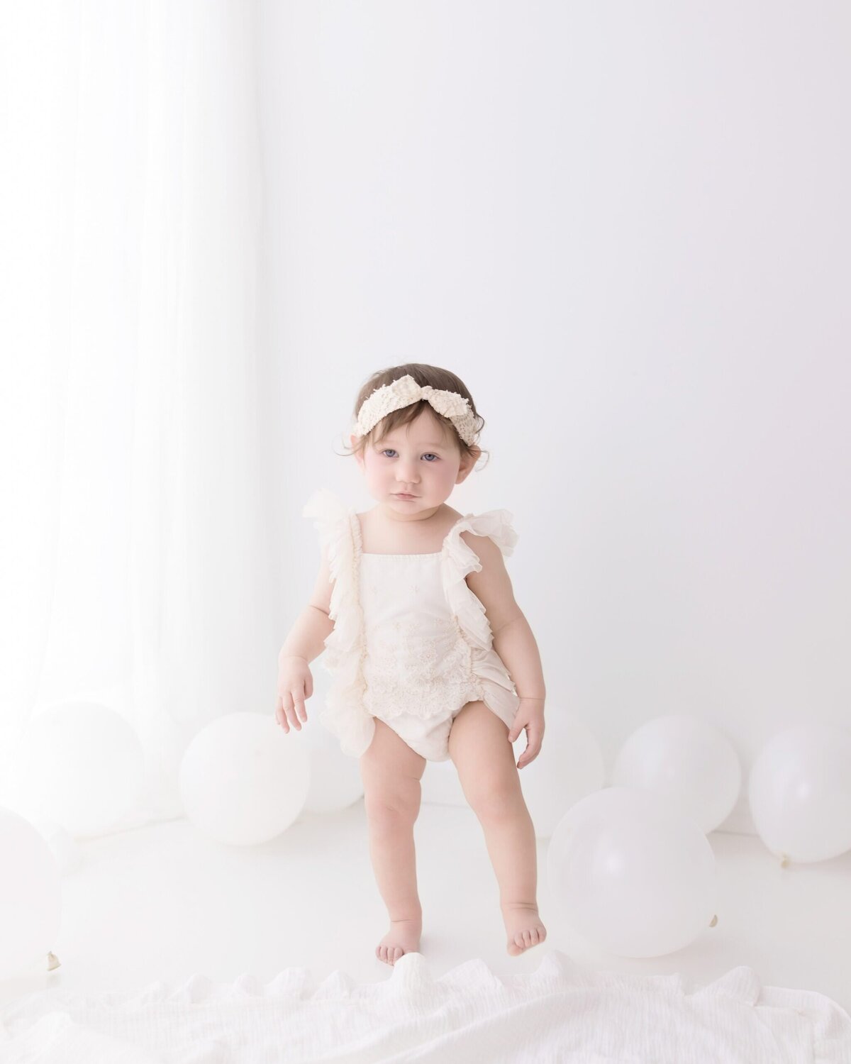 Taking her first steps in Akron