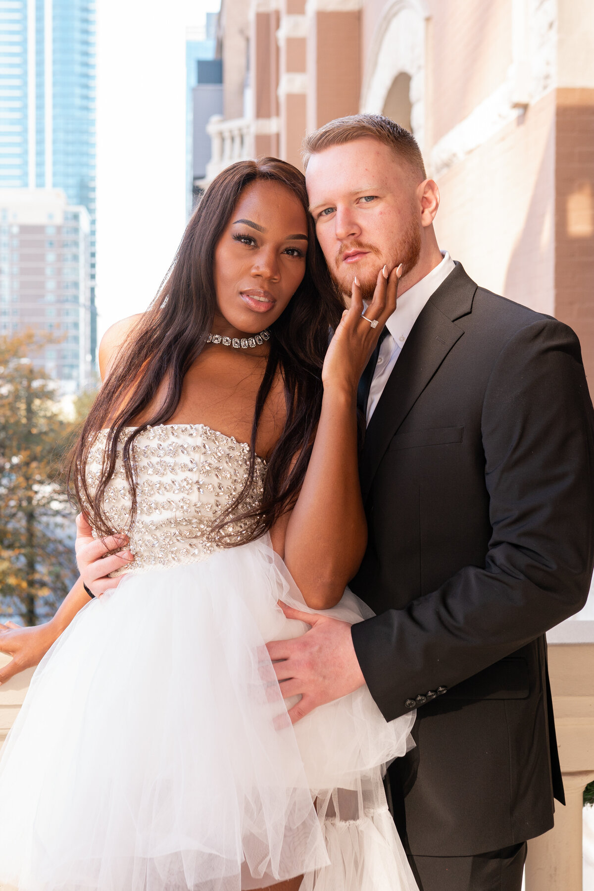 Engagement Session in Downtown Austin Texas at the Driskill Hotel