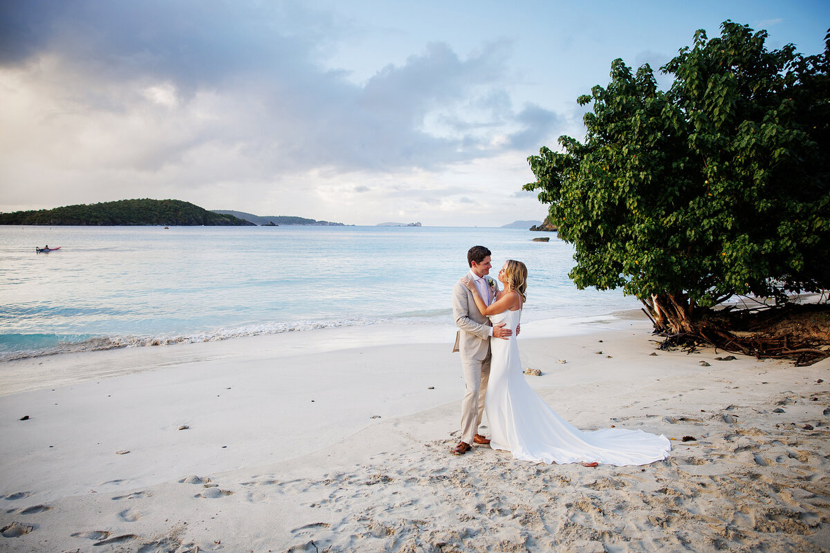 wedding at oppenheimer beach st john