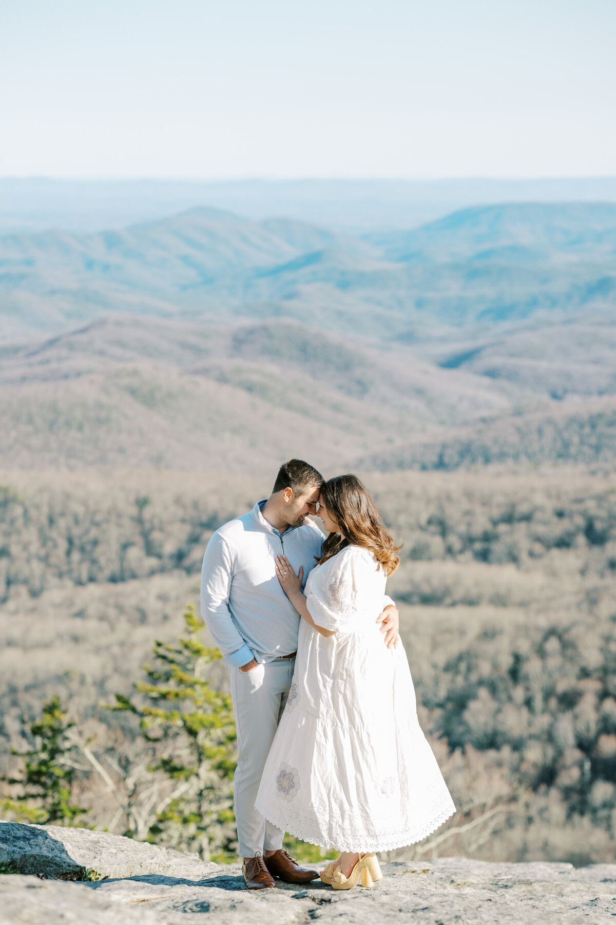 The Fourniers | Grandfather Mountain Engagement-40