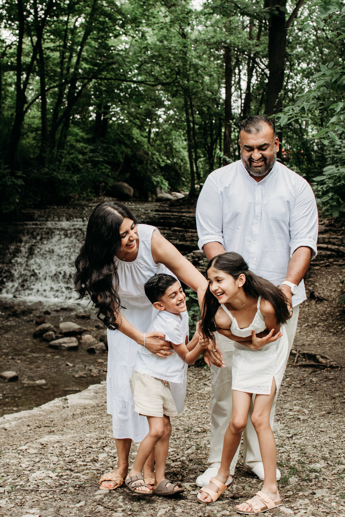 Candid family photo in South Elgin IL, by Moments by Meli