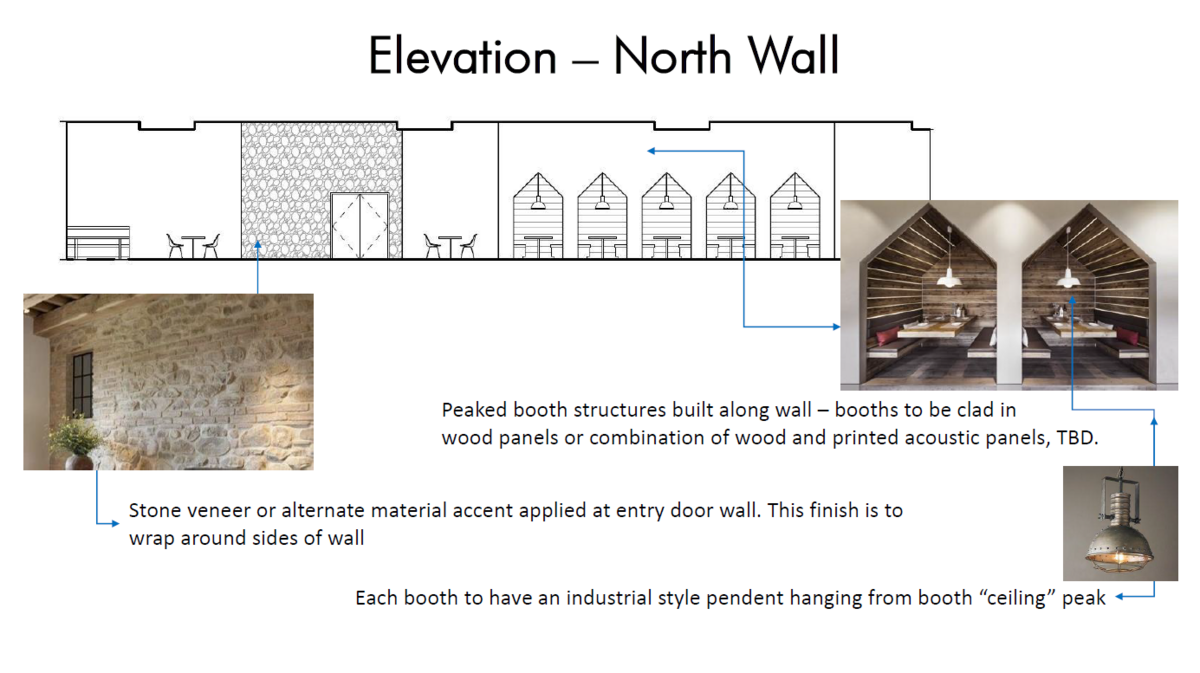 4 Elevation - Cafe - Line Drawing
