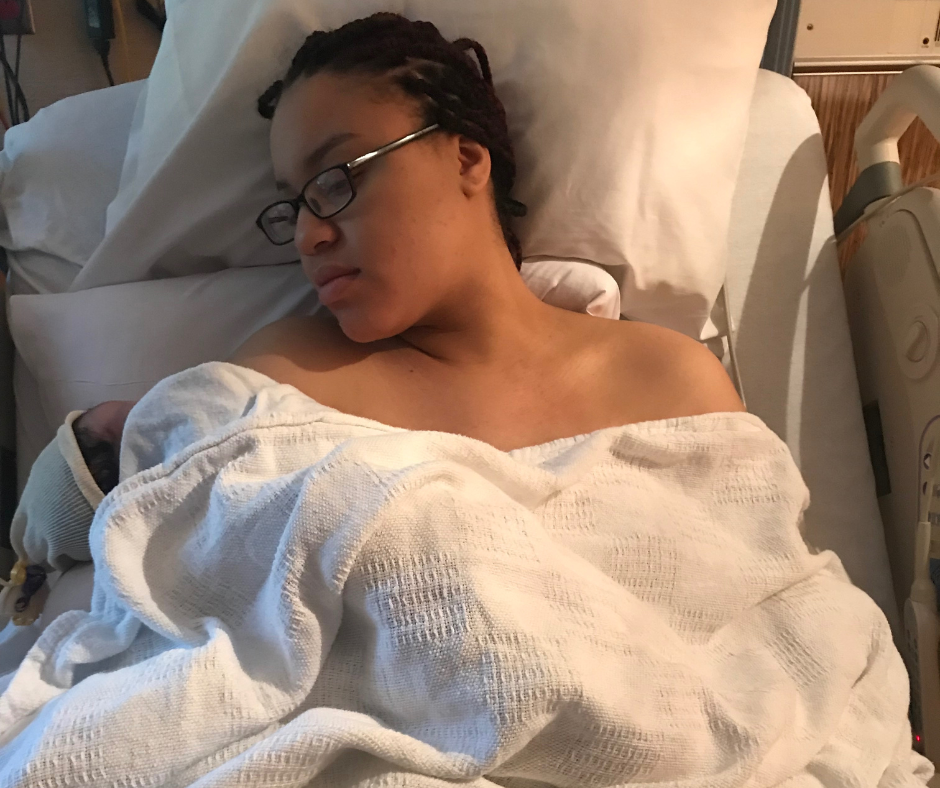 Motherhood, afterbirth, newborn