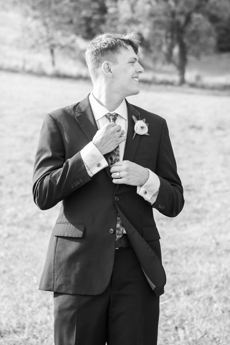 groom getting ready