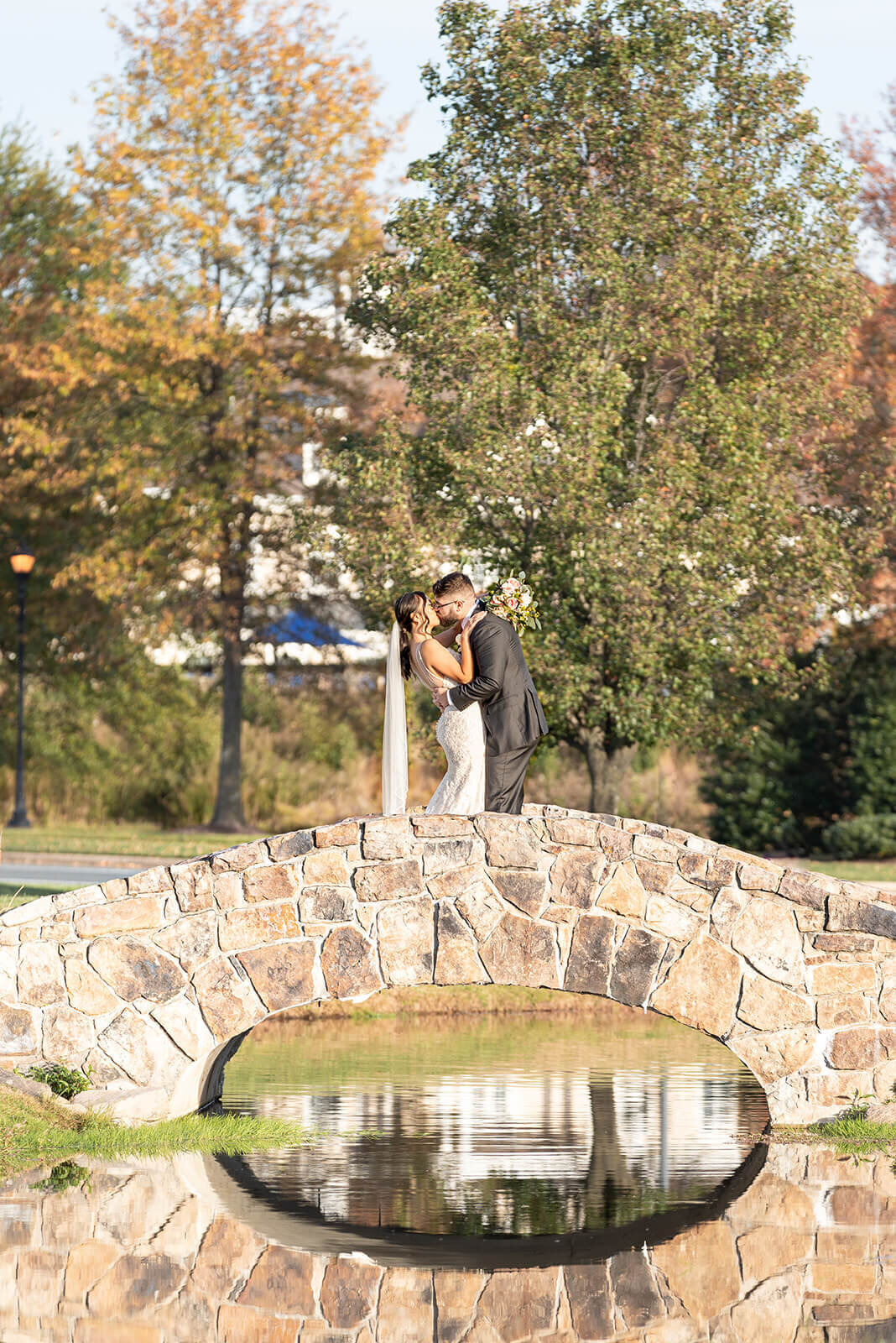 bride and groom portraits at Regency in Dominion Valley