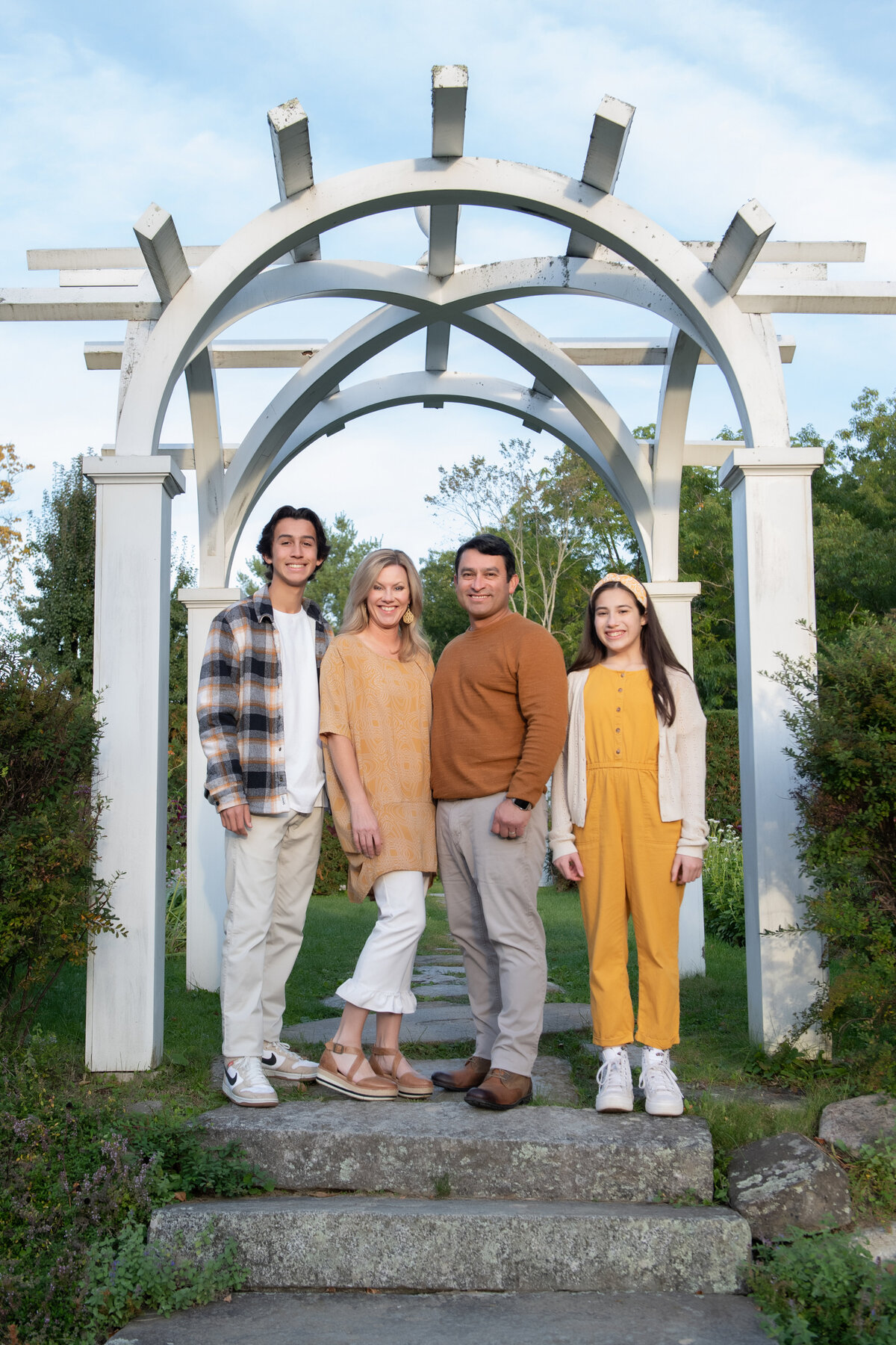 Fall family portrait South Berwick Maine