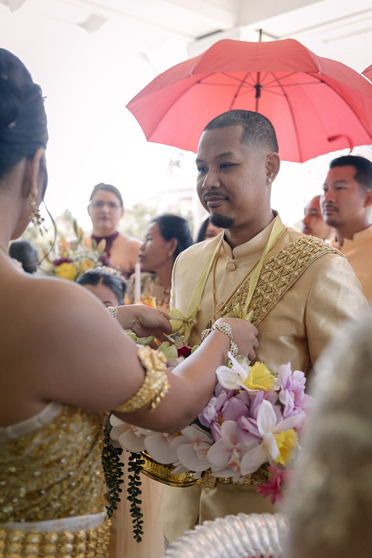 Groom parade during Traditional Khmer Wedding in Jacksonville, FL | Cambodian Wedding Photography | Phavy Photography, Khmer Wedding Photographer