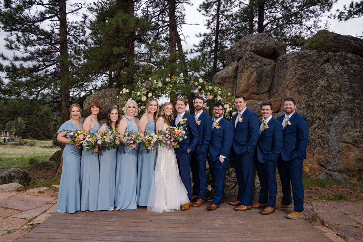 reception at Deer Creek Valley Ranch wedding