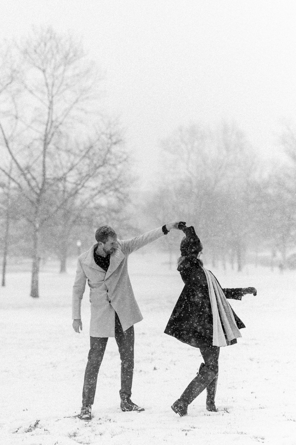 Snowy Charlottesville Engagement - Hunter and Sarah Photography-19