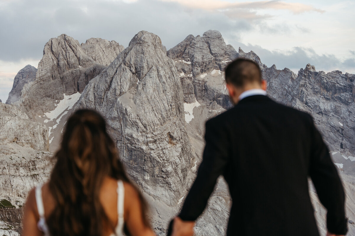 Marmarole helicopter Elopement Dolomites -72