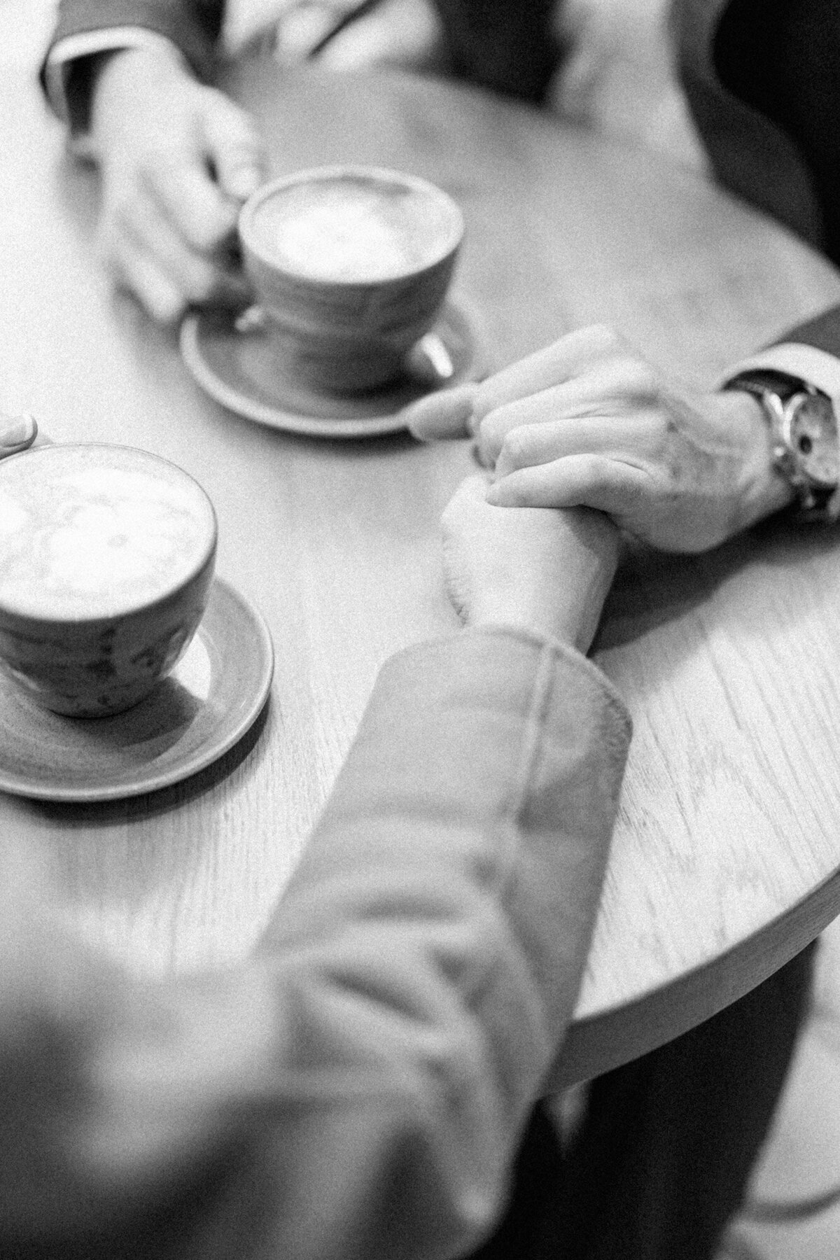 A Coffee Shop Engagement Session During Chicago Winter