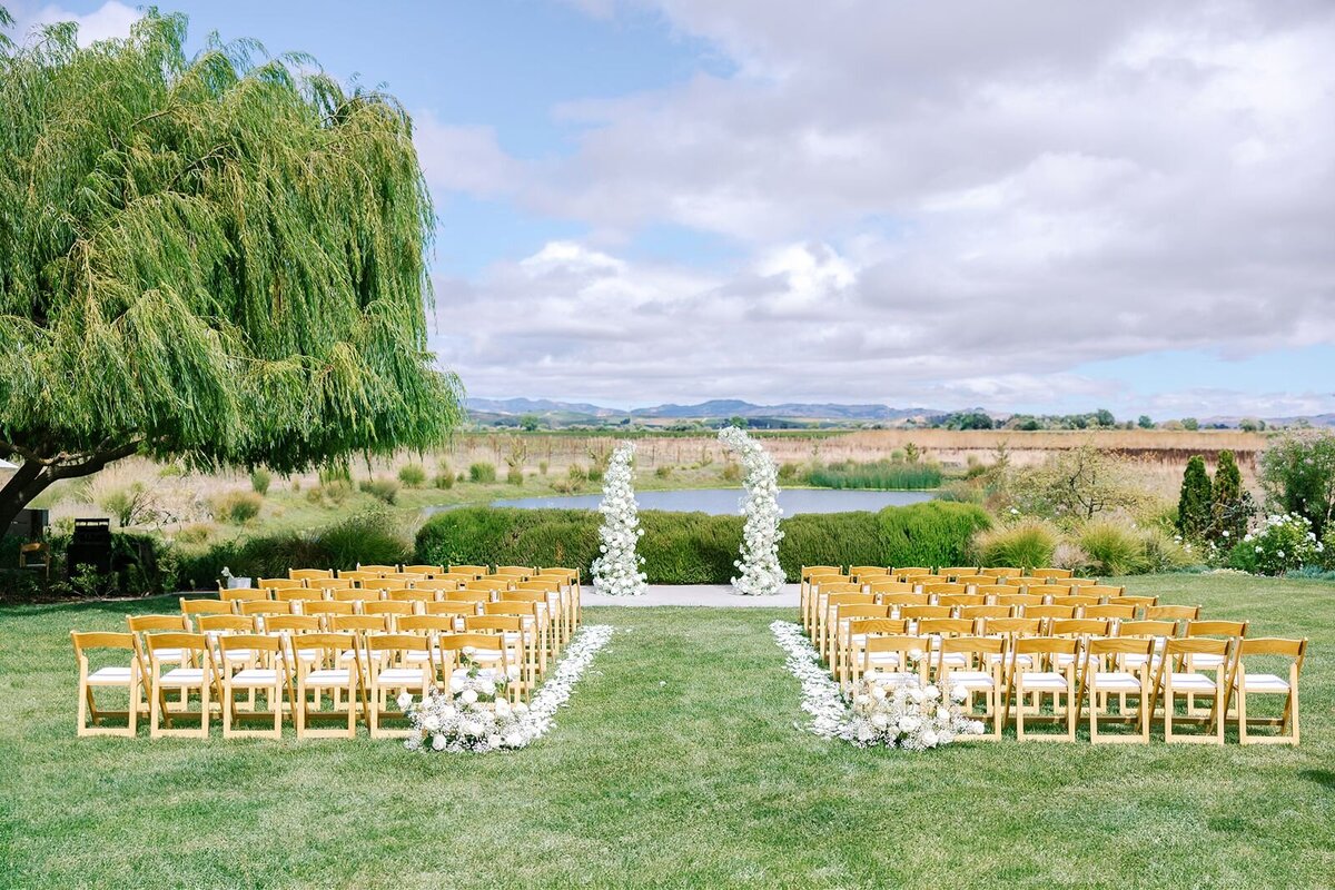 white-ceremony-on-pond