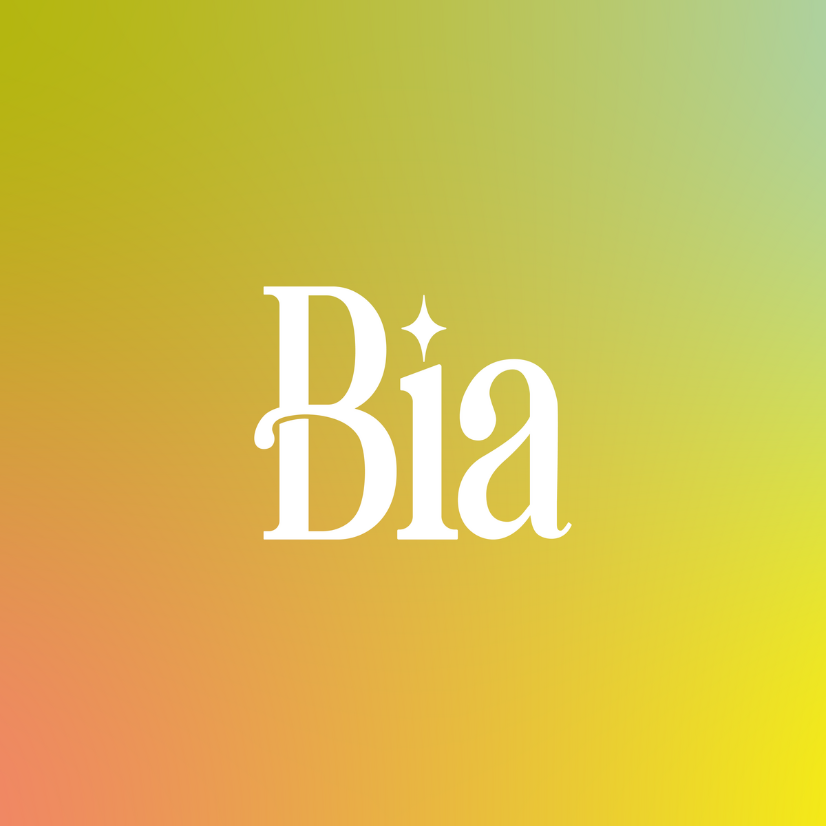 Bia Simplified Logo Launch Graphic Gradient Square