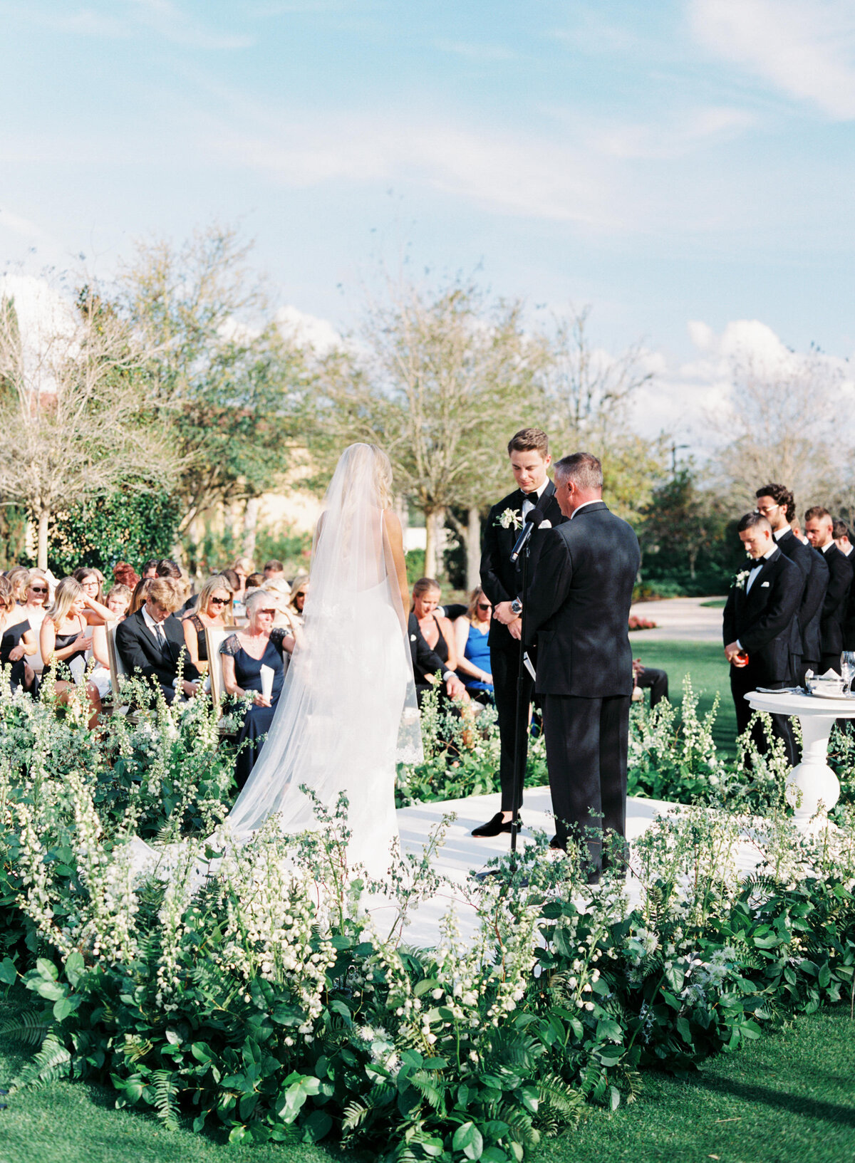 A Garden Filled Ceremony at the Four Seasons with Jennifer Buono Events, Hart Floral, and Peyton Frank Films