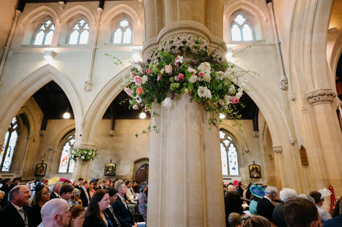 Flower Rings Church Column