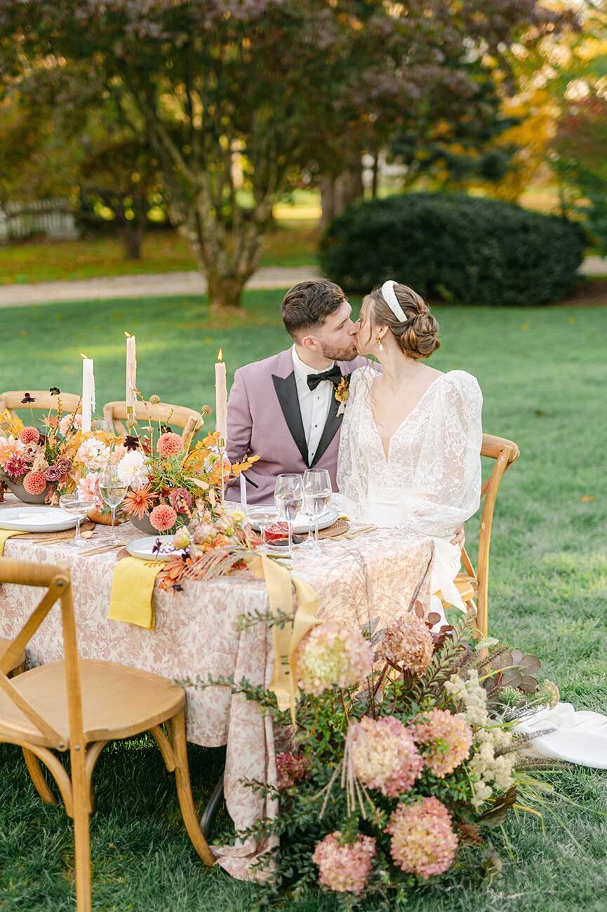 Outdoor Fall Wedding in Lyme Connecticut