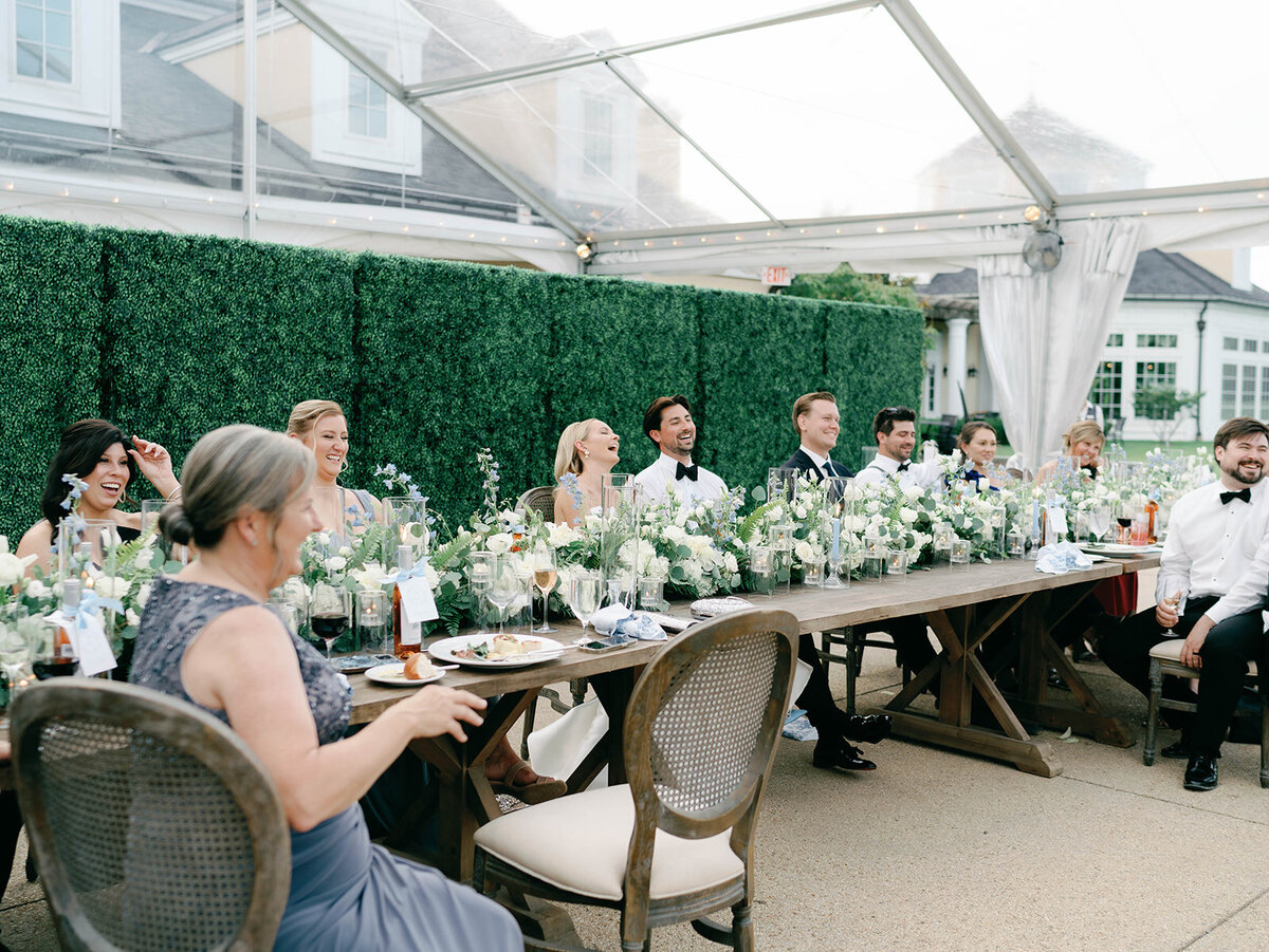 Wedding reception toast