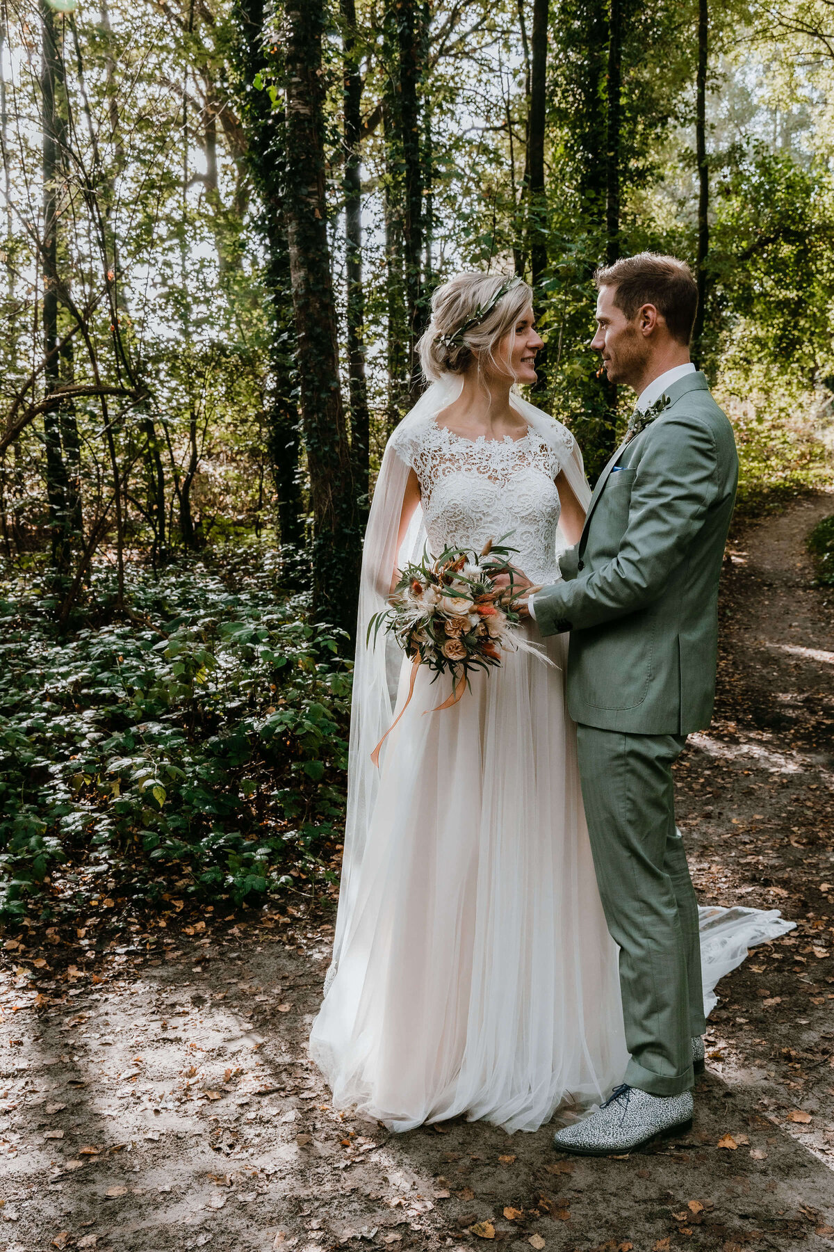 Bruiloft fotografie bos Mascha Elzinga Fotografie