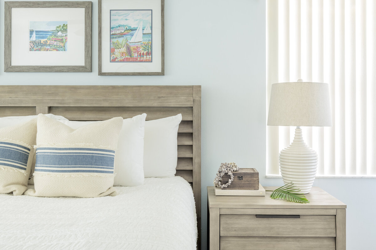 Relaxing Modern Coastal Master Bedroom Design by S. Fl based SOL Y MAR INTERIORS