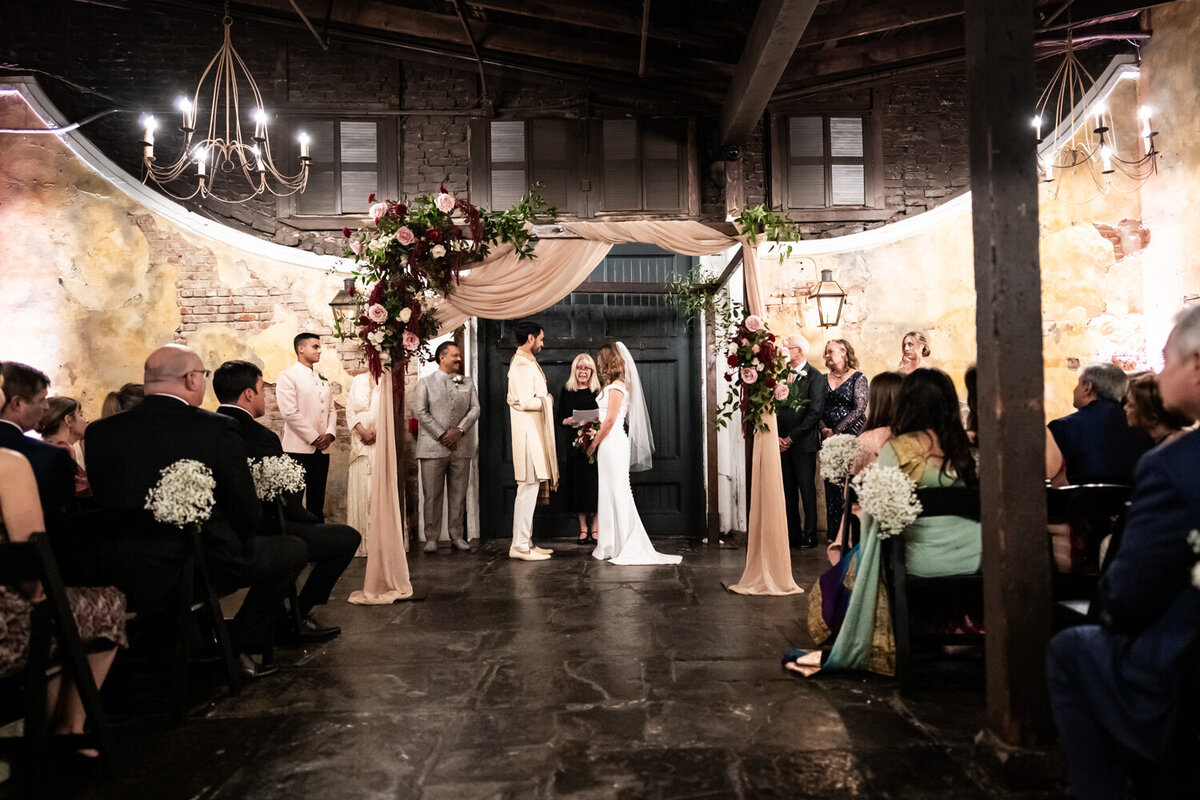 Latrobes courtyard wedding ceremony