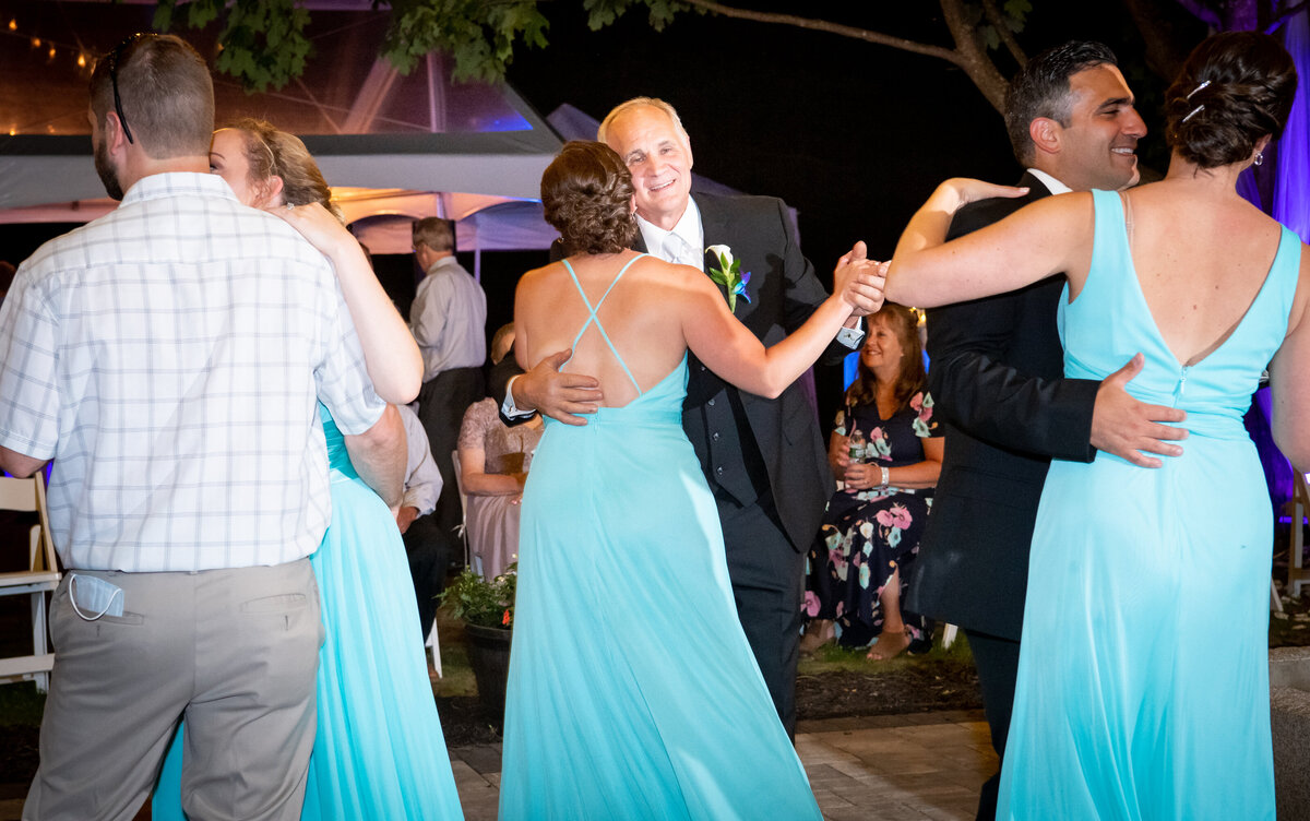New Hampshire Backyard Wedding Reception