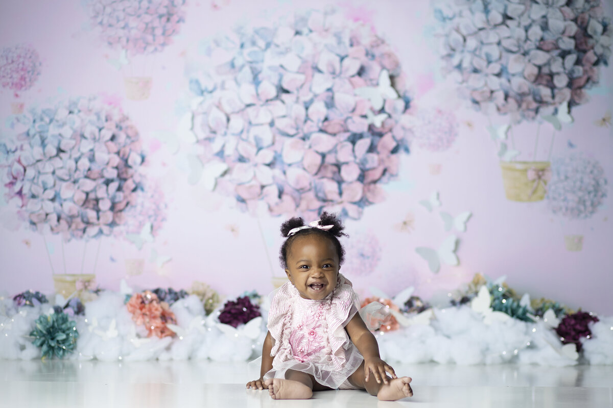 Hampton Georgia cake smash photographer, first birthday photographer in Atlanta, photography studio with props in jonesboro Georgia