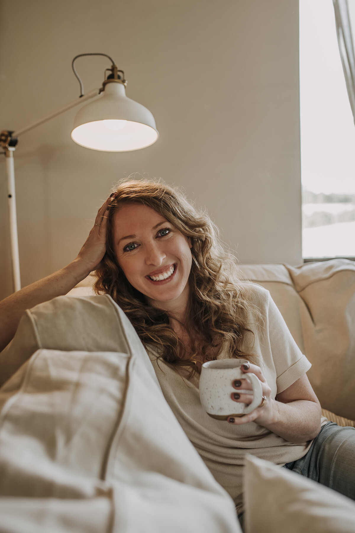 artist-with-coffee - Krista Kim