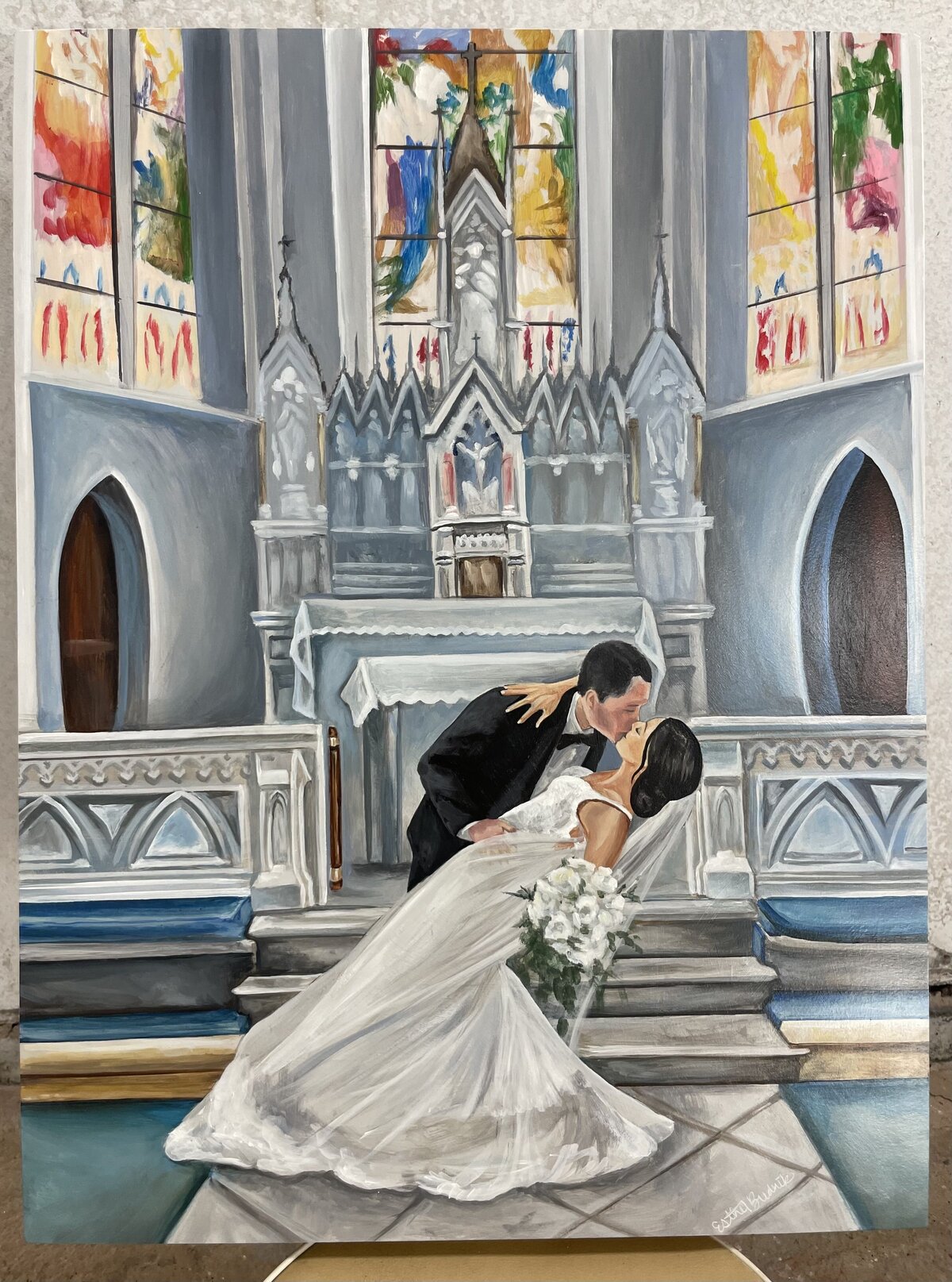 Live Painting- The Basilica of the Immaculate Conception