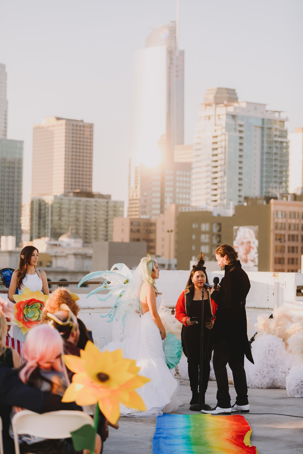 Archer Inspired Photography - Los Angeles SoCal Rooftop Wedding Art and Fashion District - Lifestyle Photographer-314