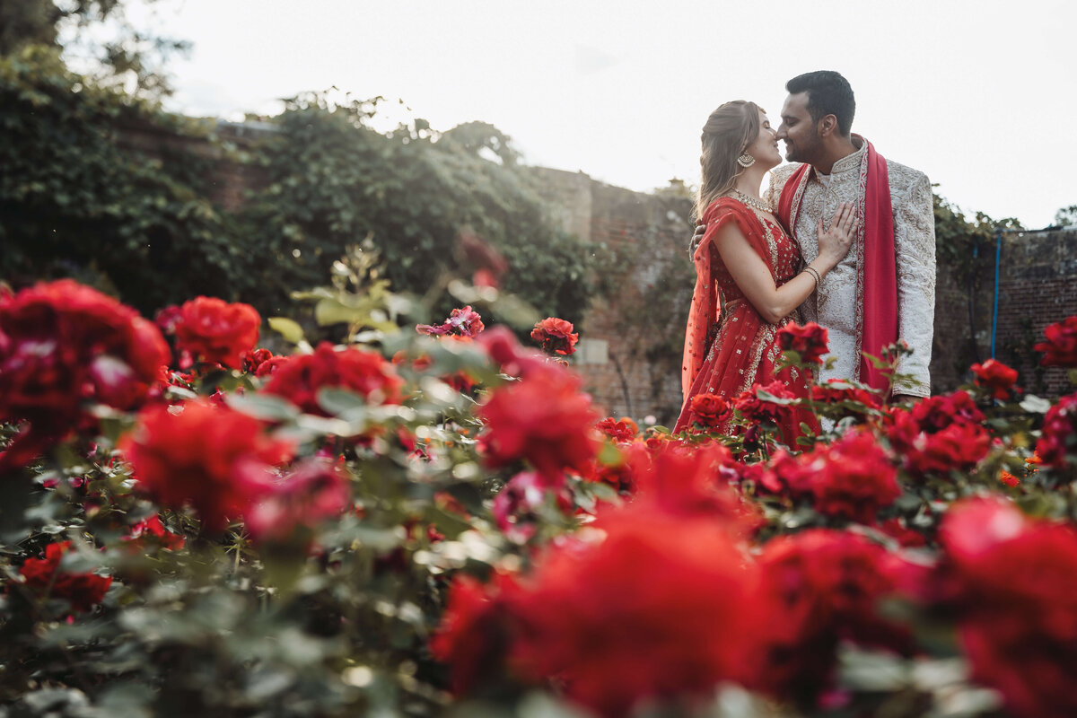 hever-castle-wedding-rose-garden-indian-dress