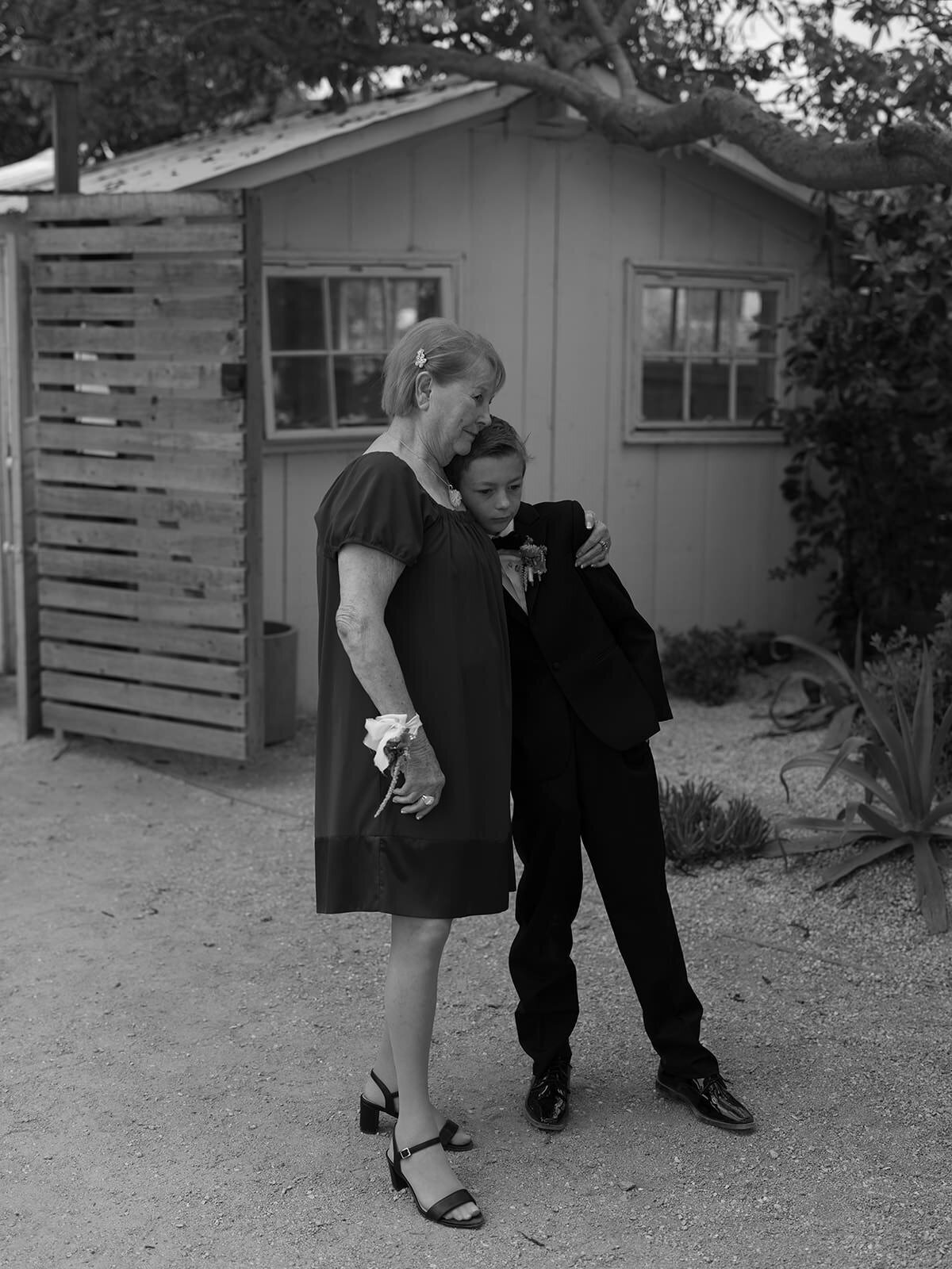 Retro motel chic wedding ceremony at Bodega Los Alamos - 57