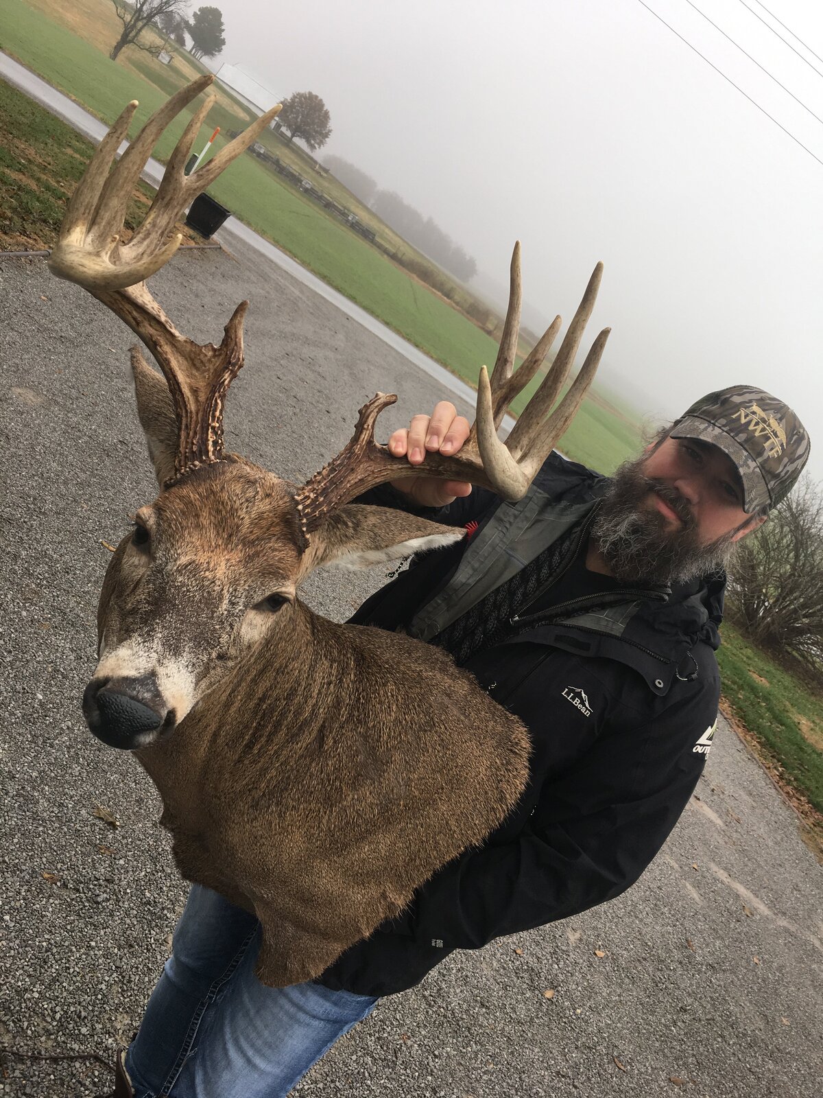 Jason Miller alomst gave his life while swimming in below freezing water to recover this whitetail in Illinois.