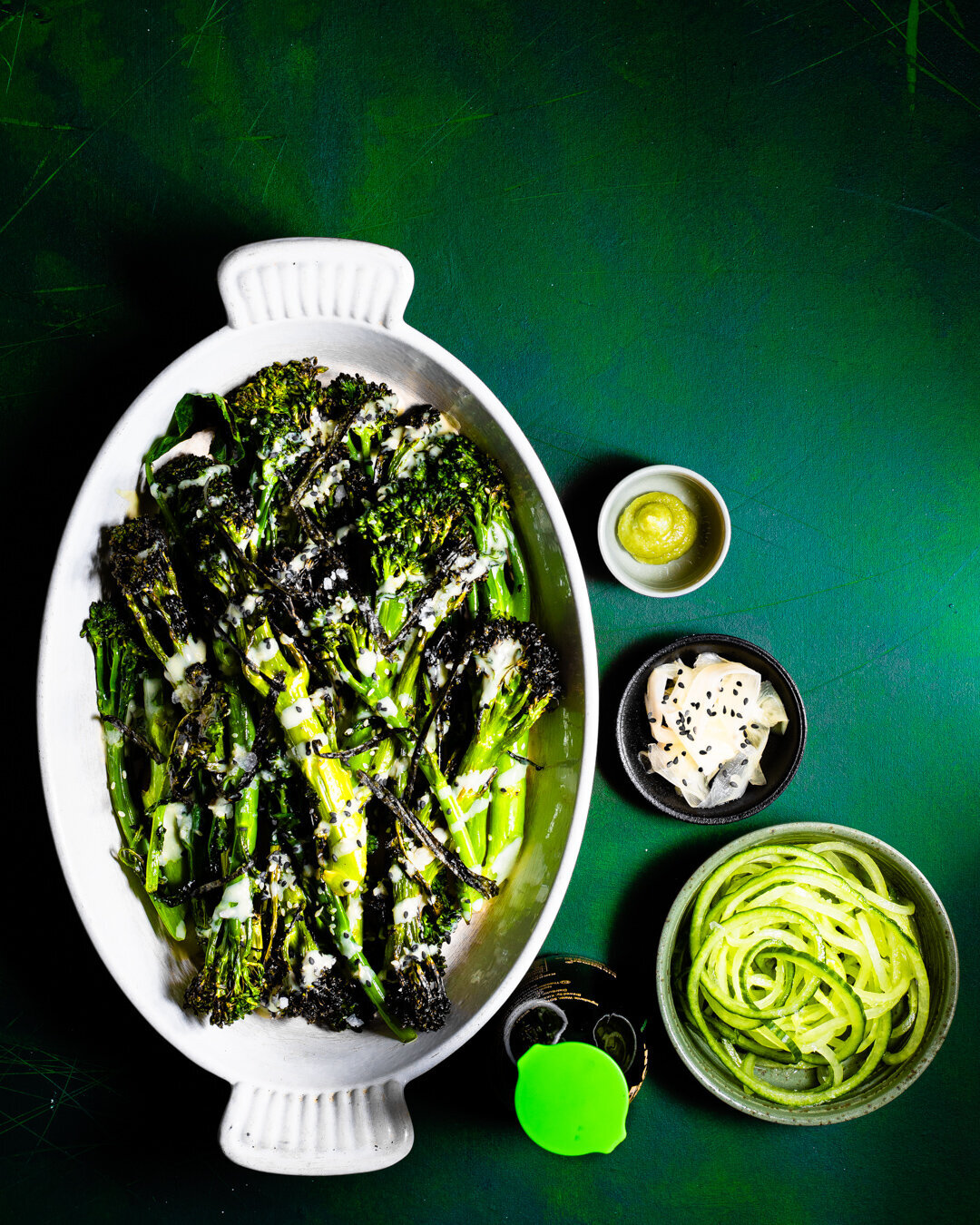 tenderstem broccoli with wasabi dressing