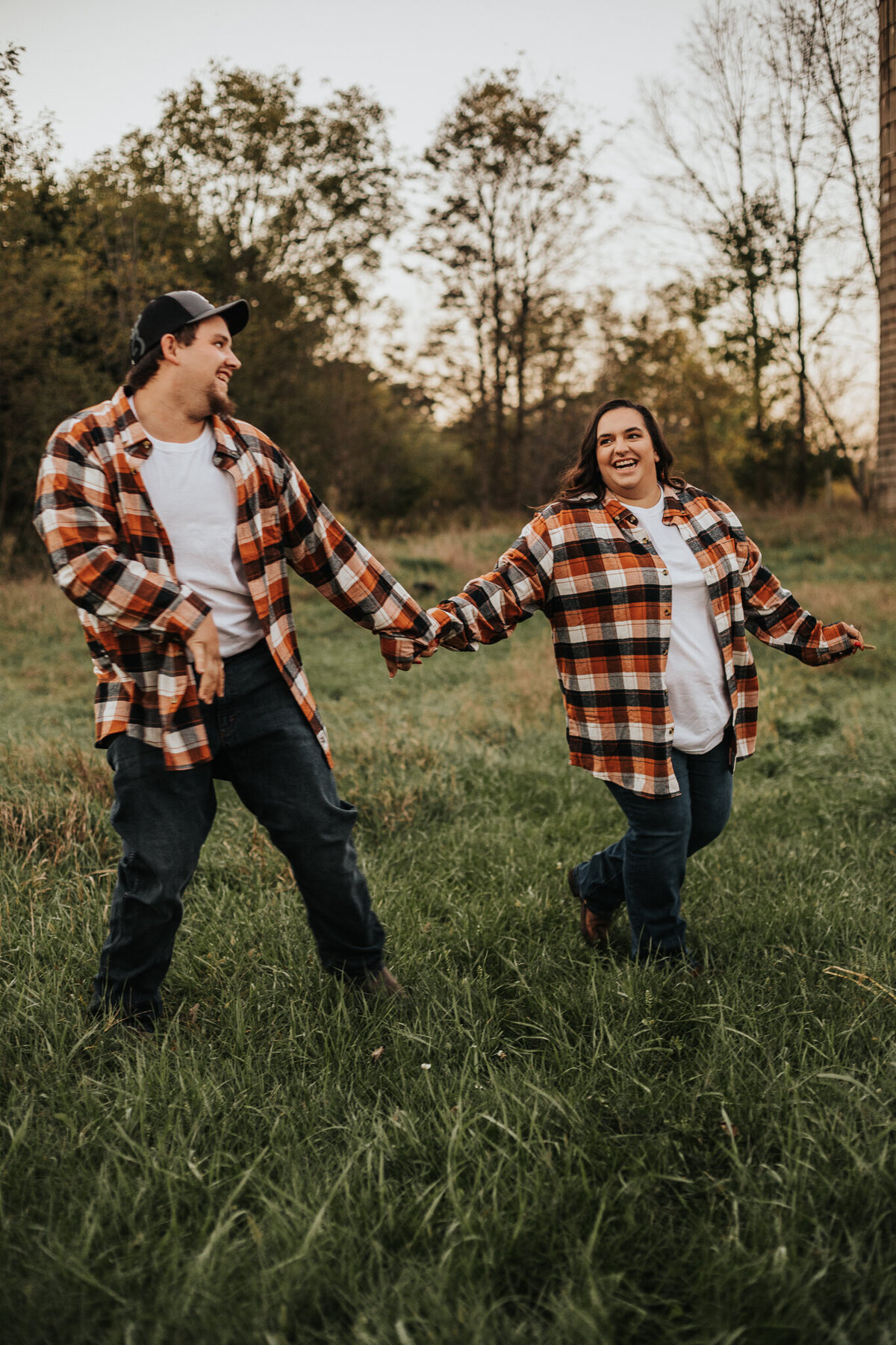 Fall engagement session in Roann, IN