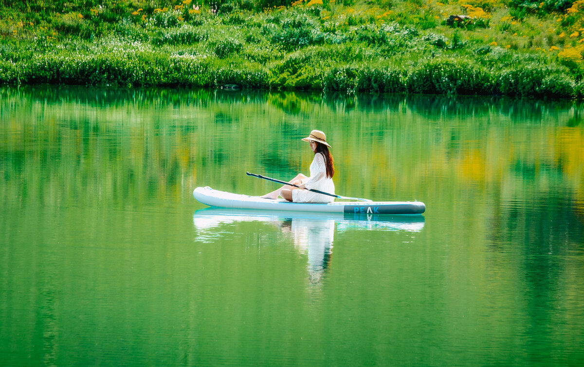 SUP on lake near Silverton, CO