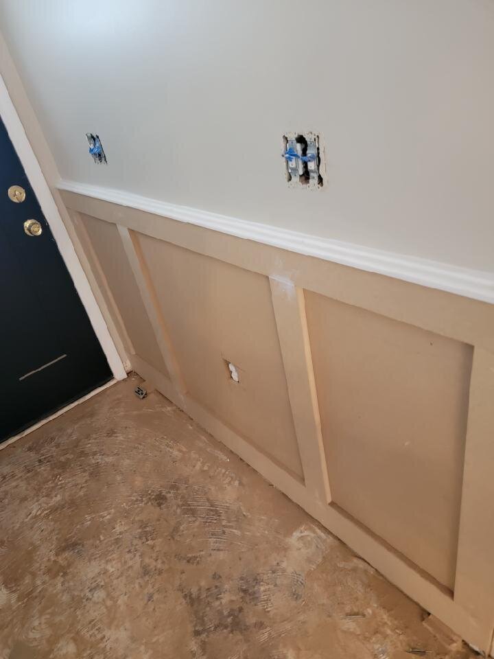 wood wall trim repair