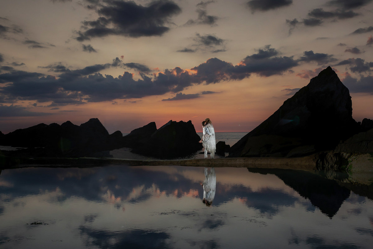 Night at Tunnels Beaches Wedding Venue in Devon